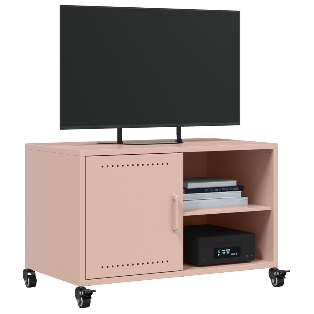 Móvel de TV 68x39x43,5 cm aço rosa