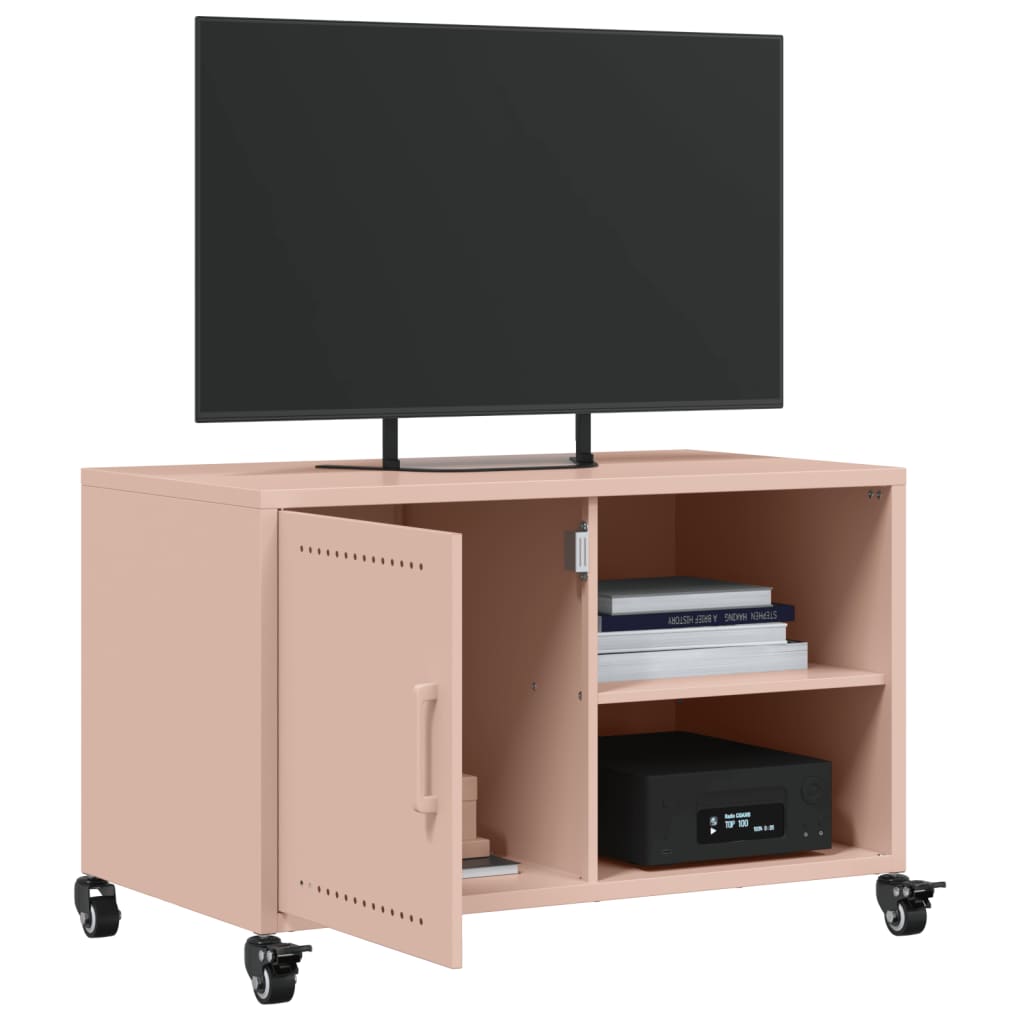 Móvel de TV 68x39x43,5 cm aço rosa