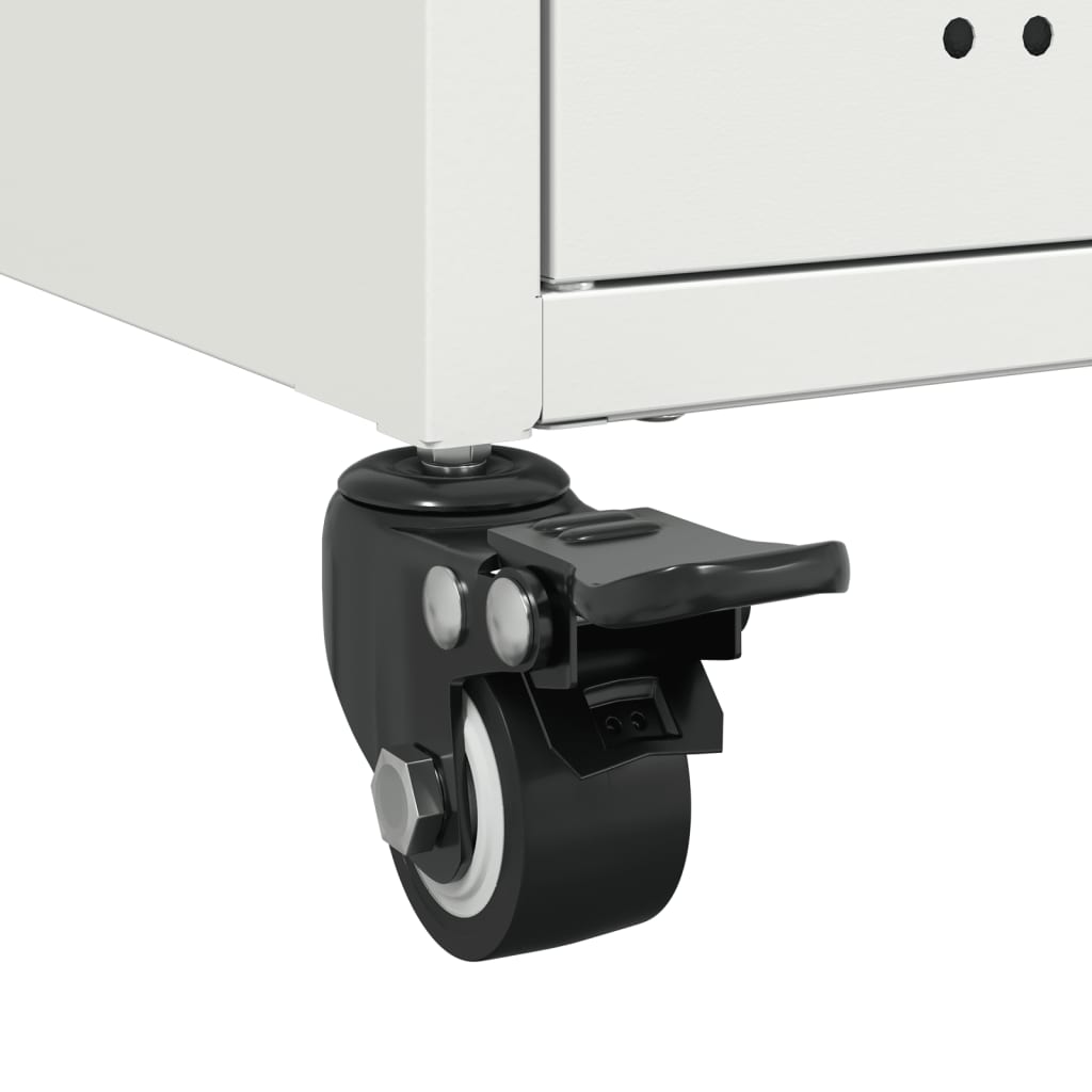 Móvel de TV 68x39x43,5 cm aço branco