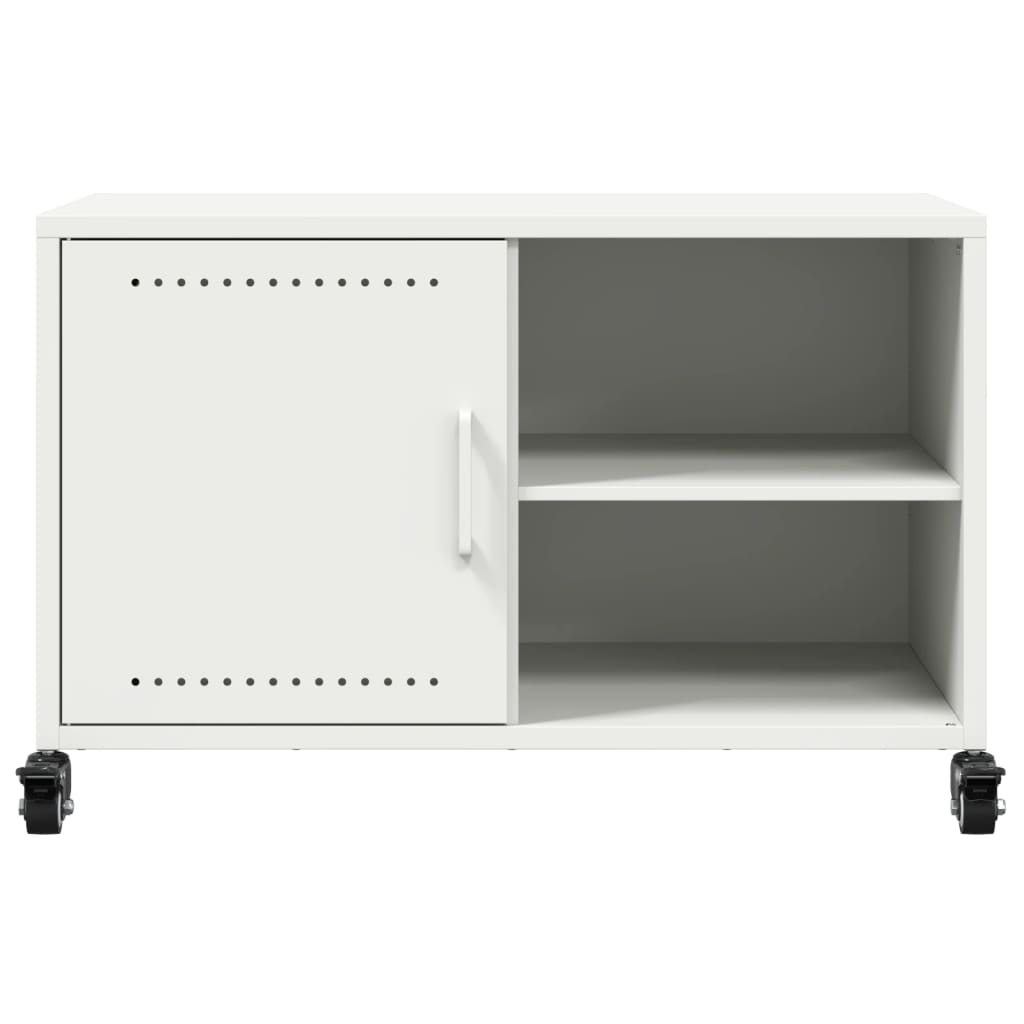 Móvel de TV 68x39x43,5 cm aço branco