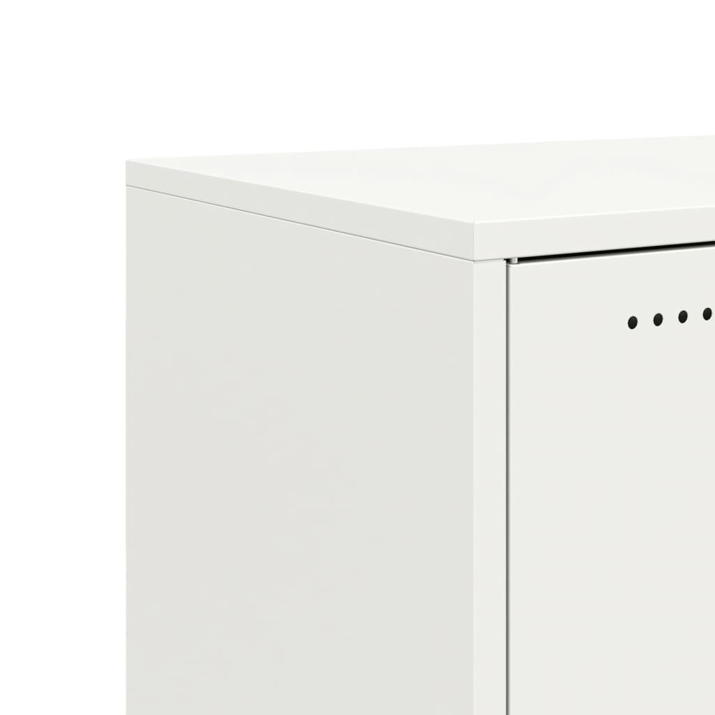Móvel de TV 68x39x43,5 cm aço branco