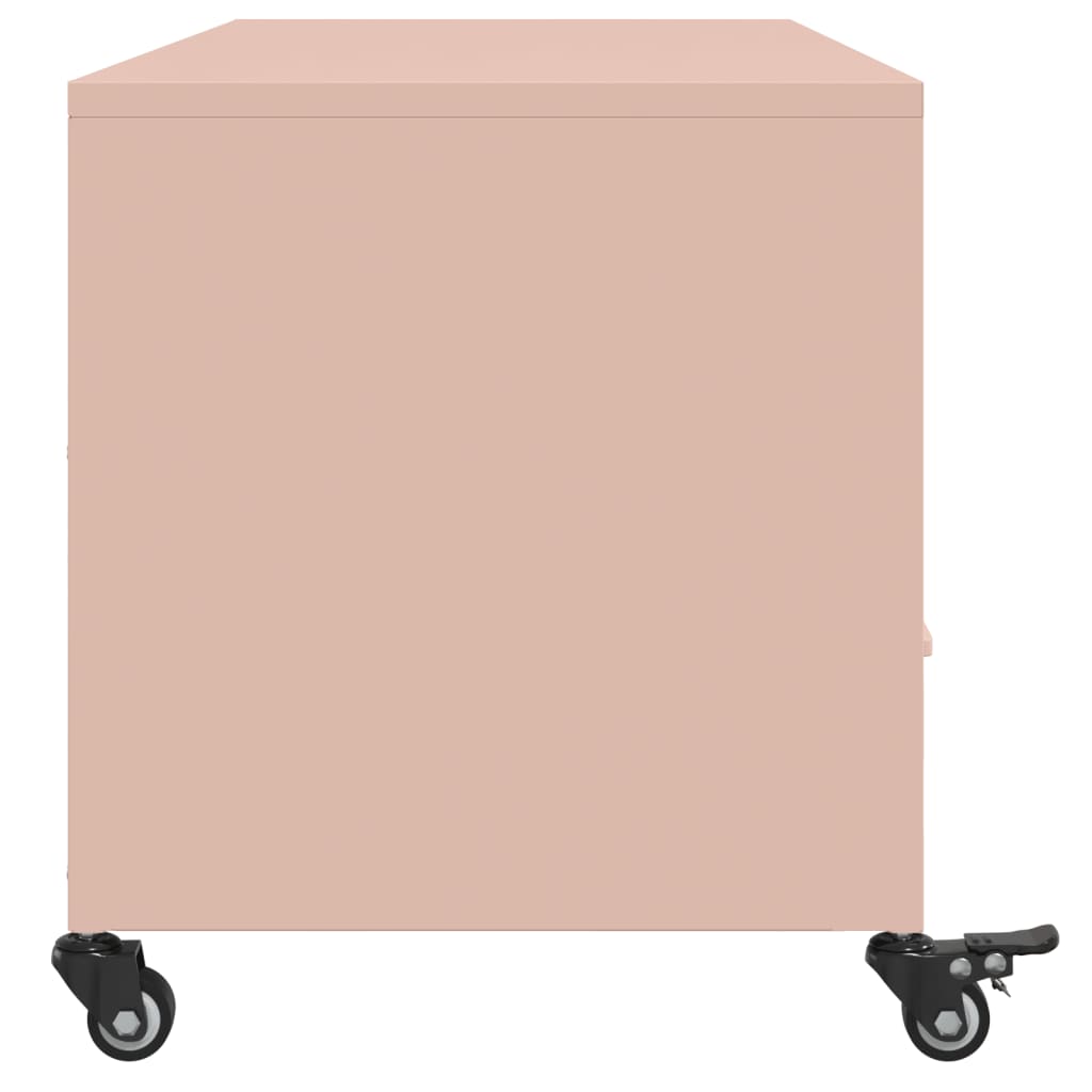 Móvel de TV 100,5x39x43,5 cm aço rosa