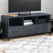 Móvel de TV 100,5x39x43,5 cm aço antracite