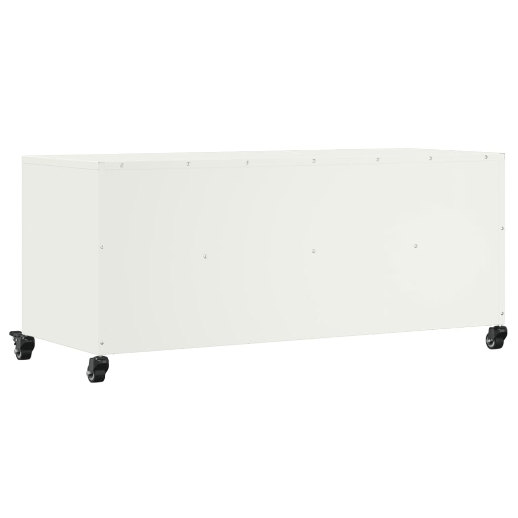Móvel de TV 100,5x39x43,5 cm aço branco