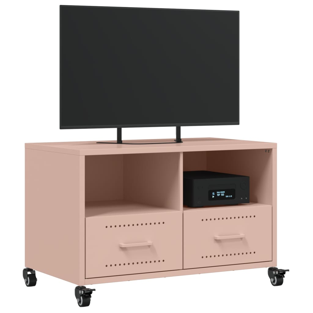 Móvel de TV 68x39x43,5 cm aço rosa