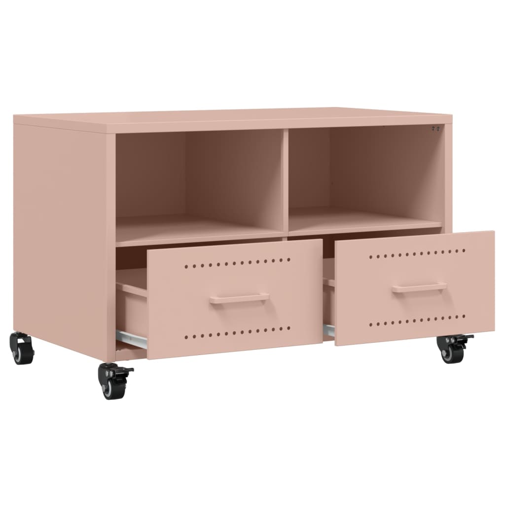 Móvel de TV 68x39x43,5 cm aço rosa