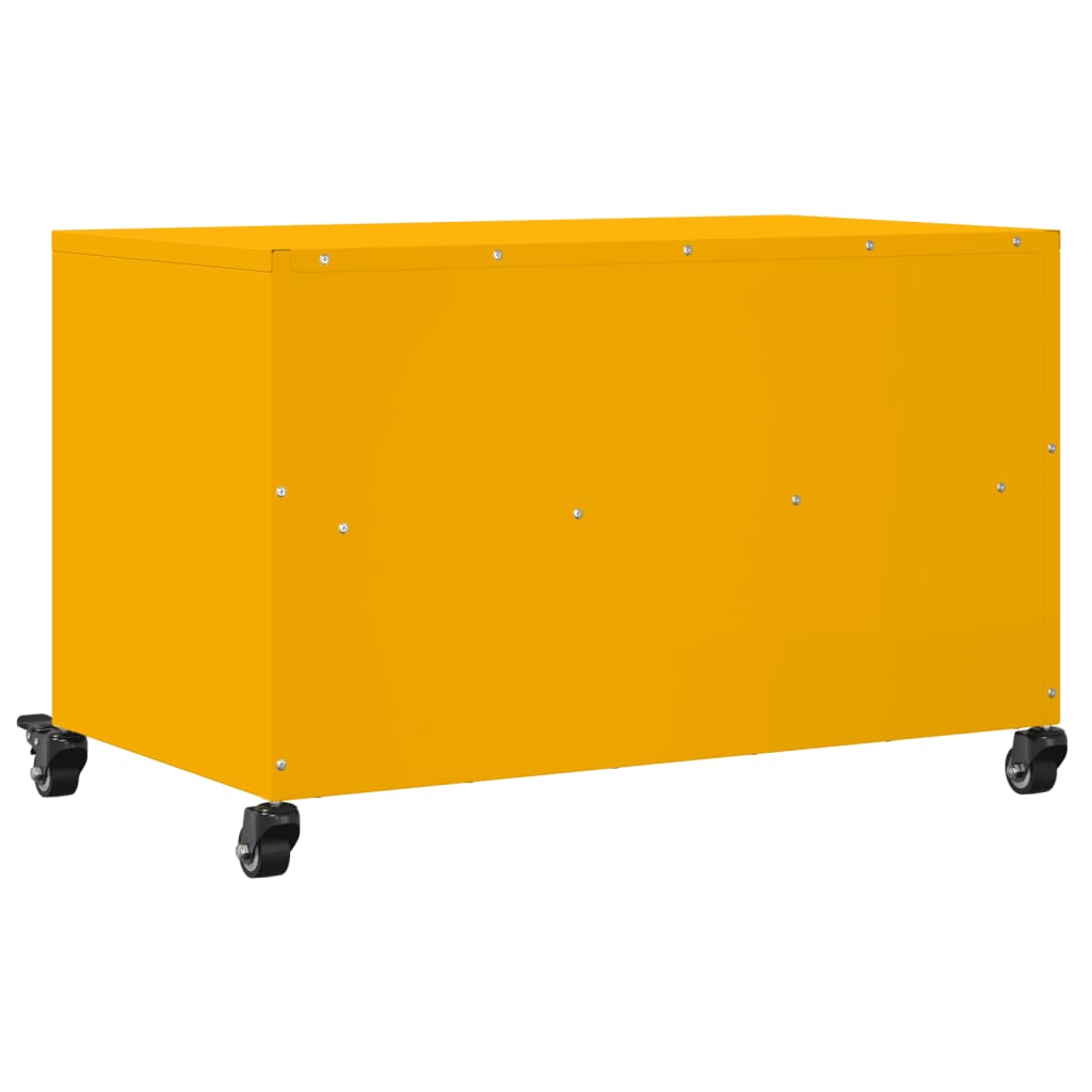 Móvel de TV 68x39x43,5 cm aço amarelo mostarda