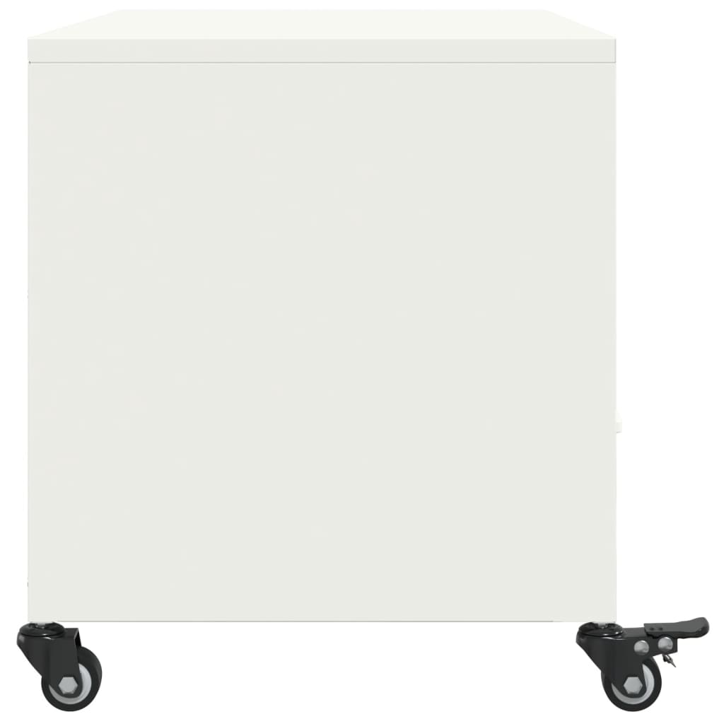 Móvel de TV 68x39x43,5 cm aço branco