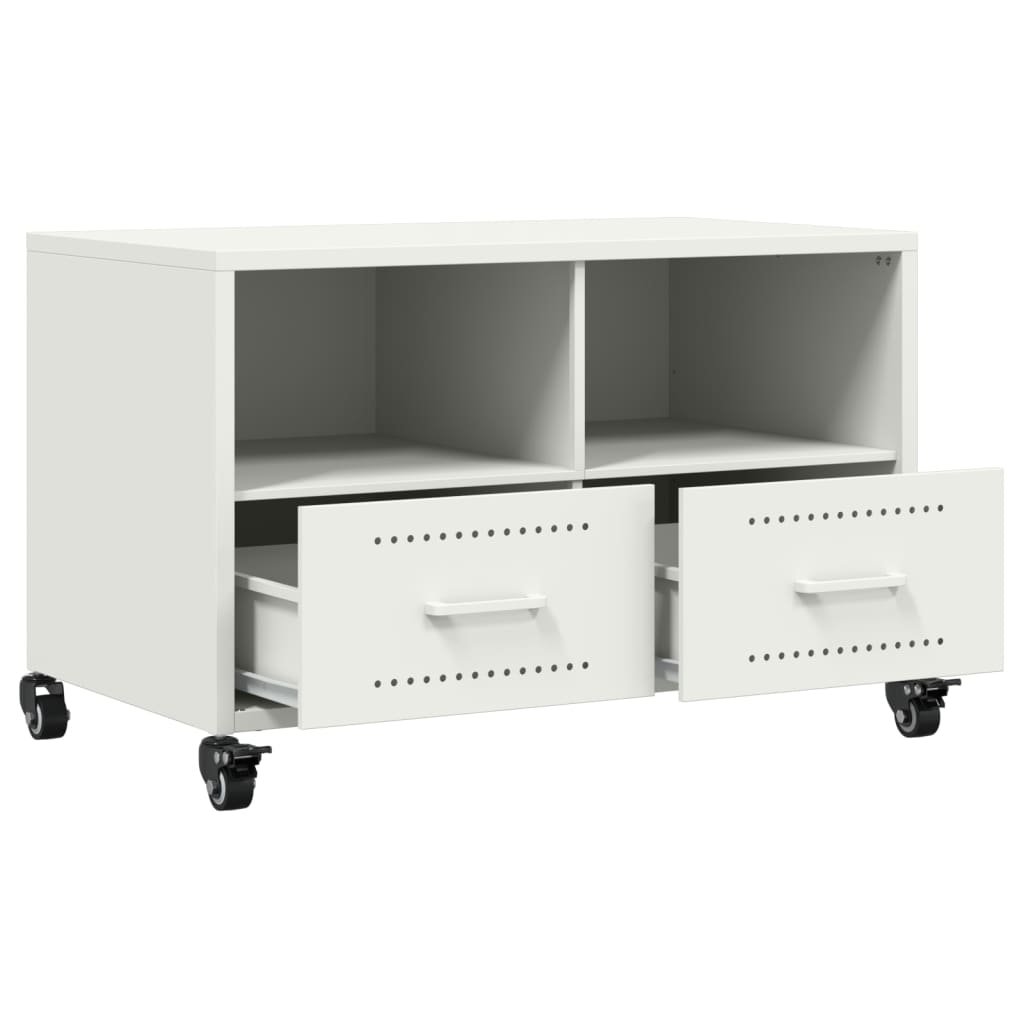 Móvel de TV 68x39x43,5 cm aço branco