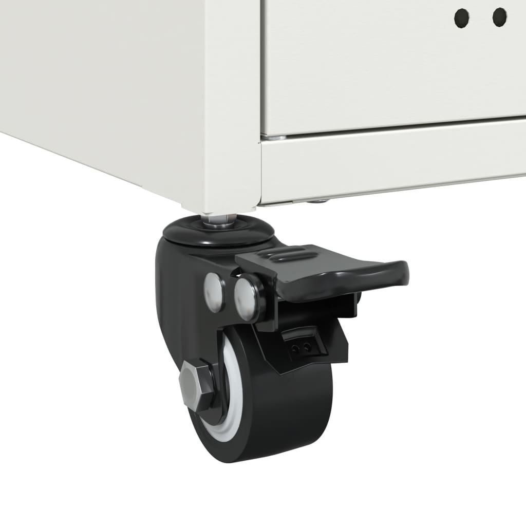 Móvel de TV 68x39x43,5 cm aço branco