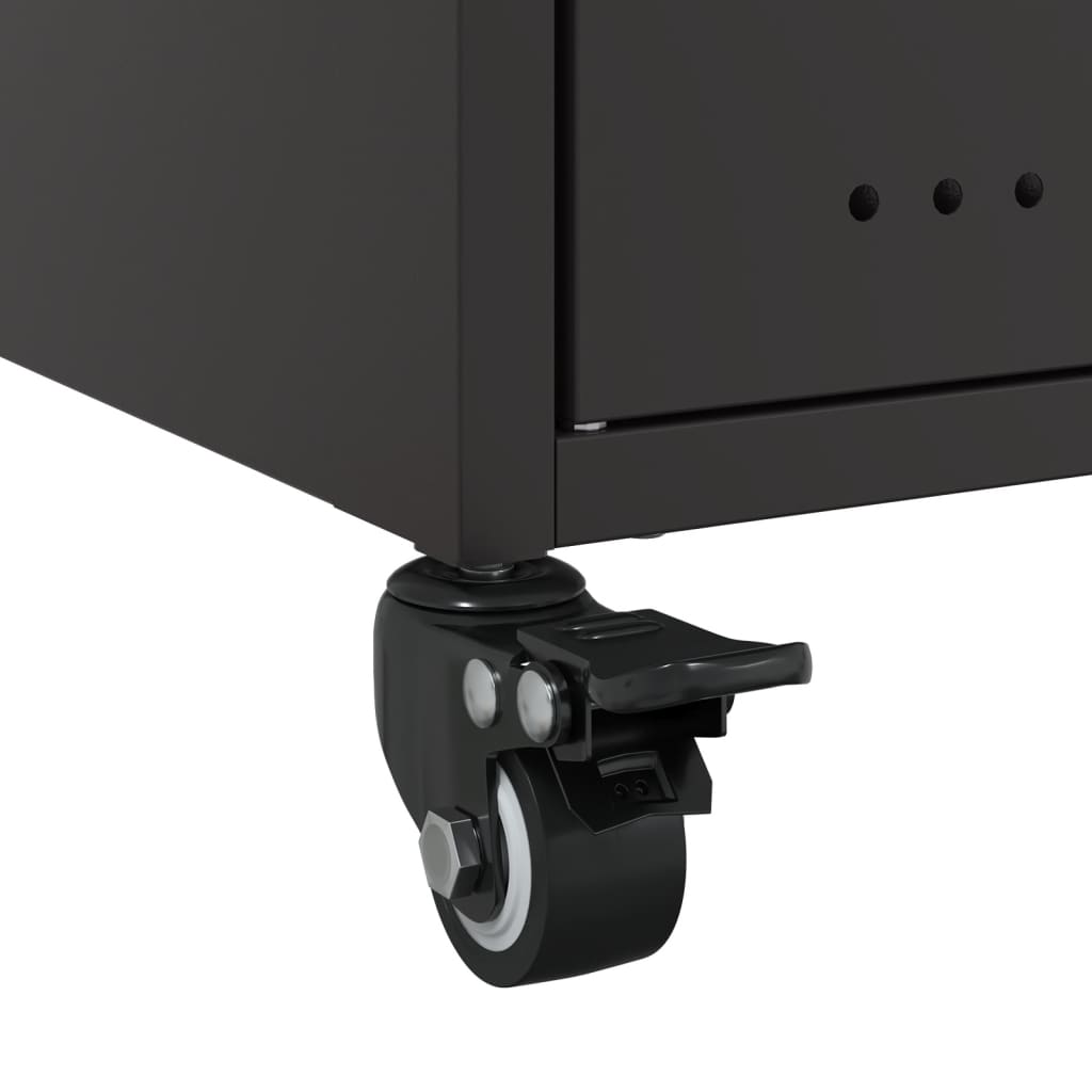 Mesa de cabeceira 36x39x59 cm aço preto