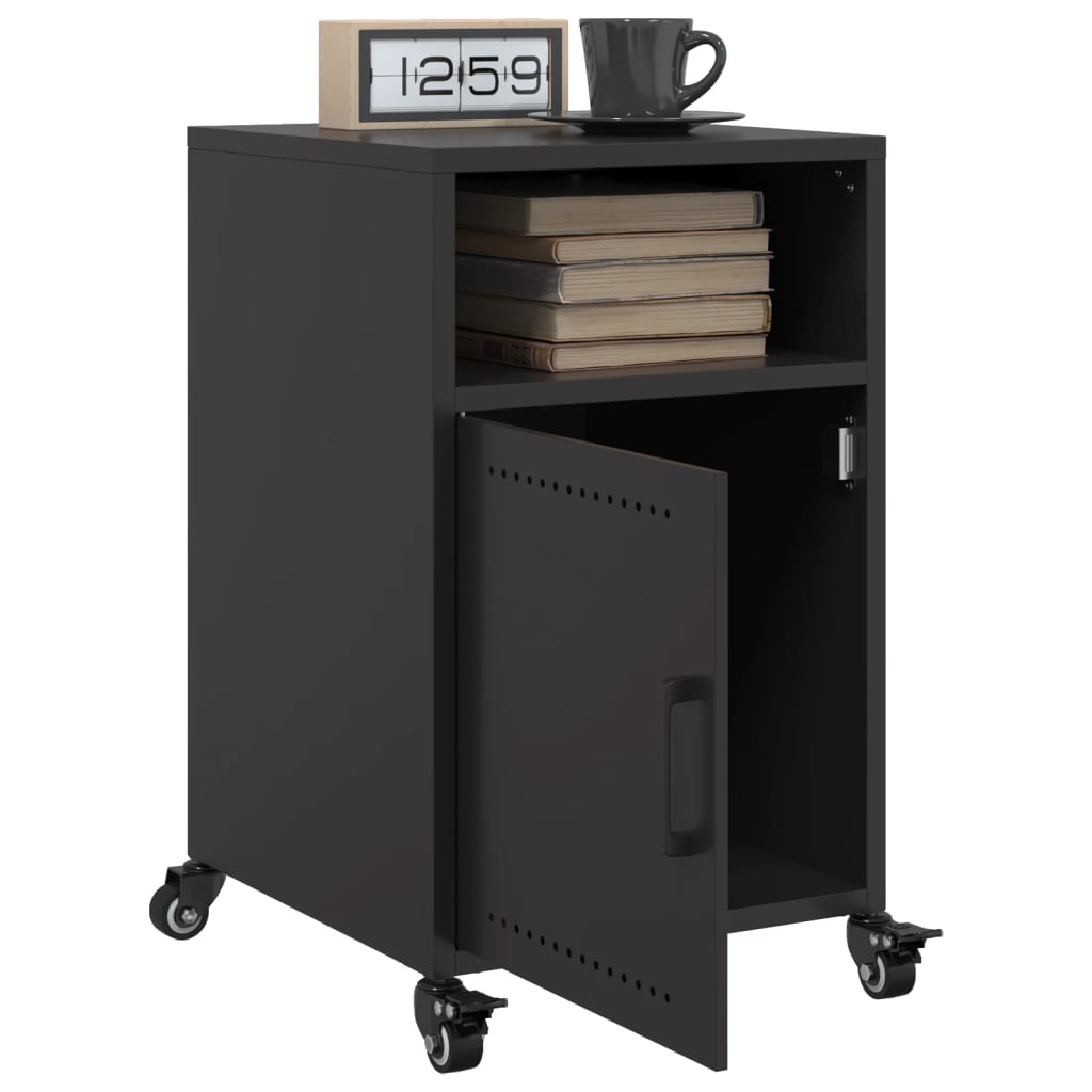 Mesa de cabeceira 36x39x59 cm aço preto