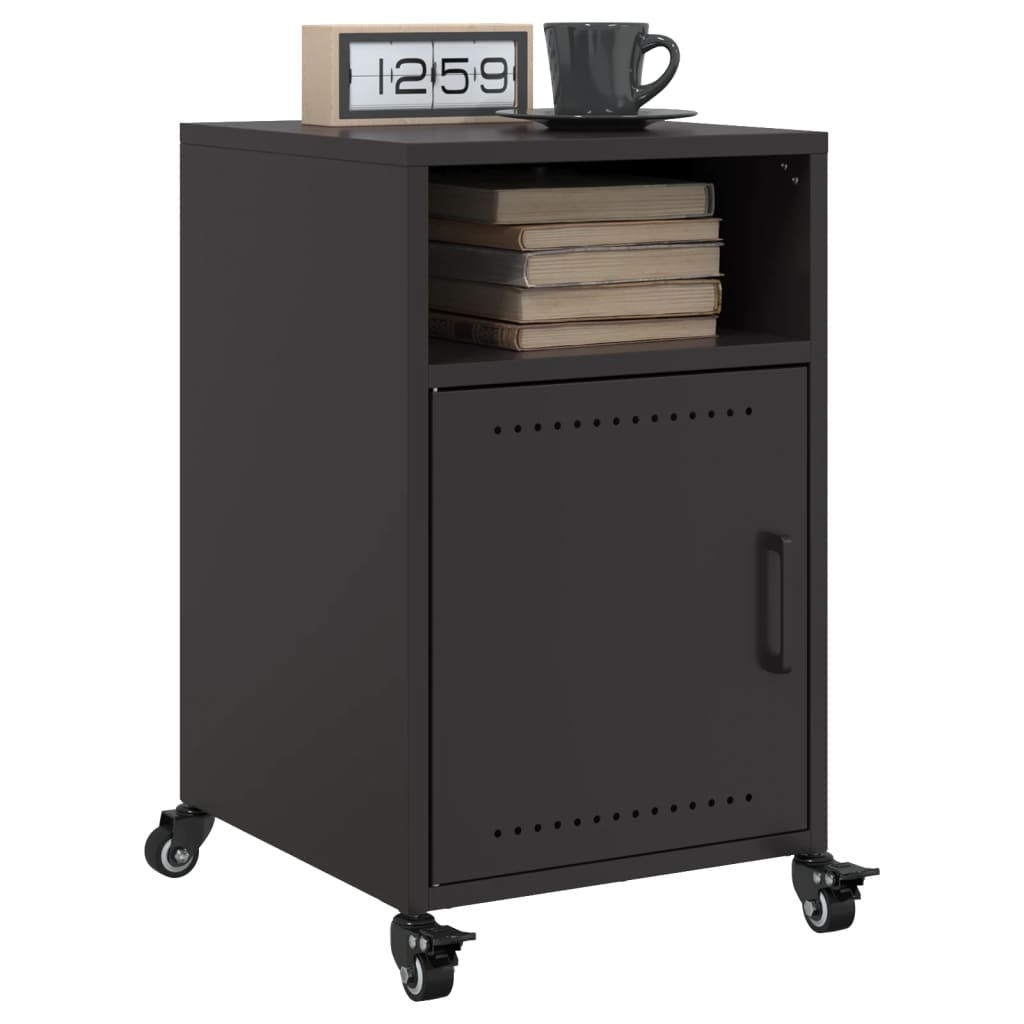 Mesa de cabeceira 36x39x59 cm aço preto