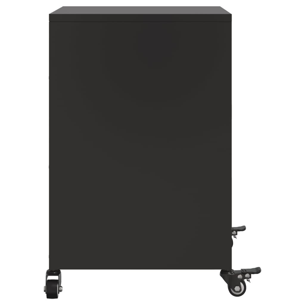 Mesa de cabeceira 36x39x59 cm aço preto