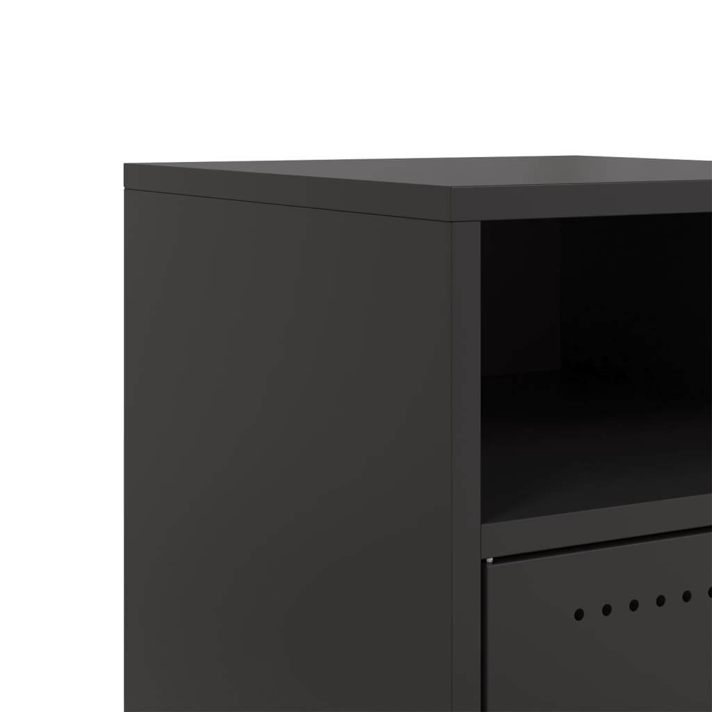 Mesa de cabeceira 36x39x59 cm aço preto