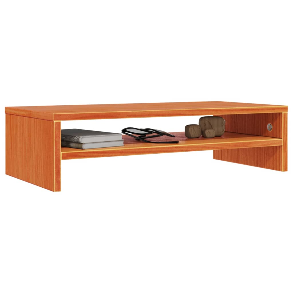Suporte para monitor 50x24x13 cm madeira de pinho maciça branco