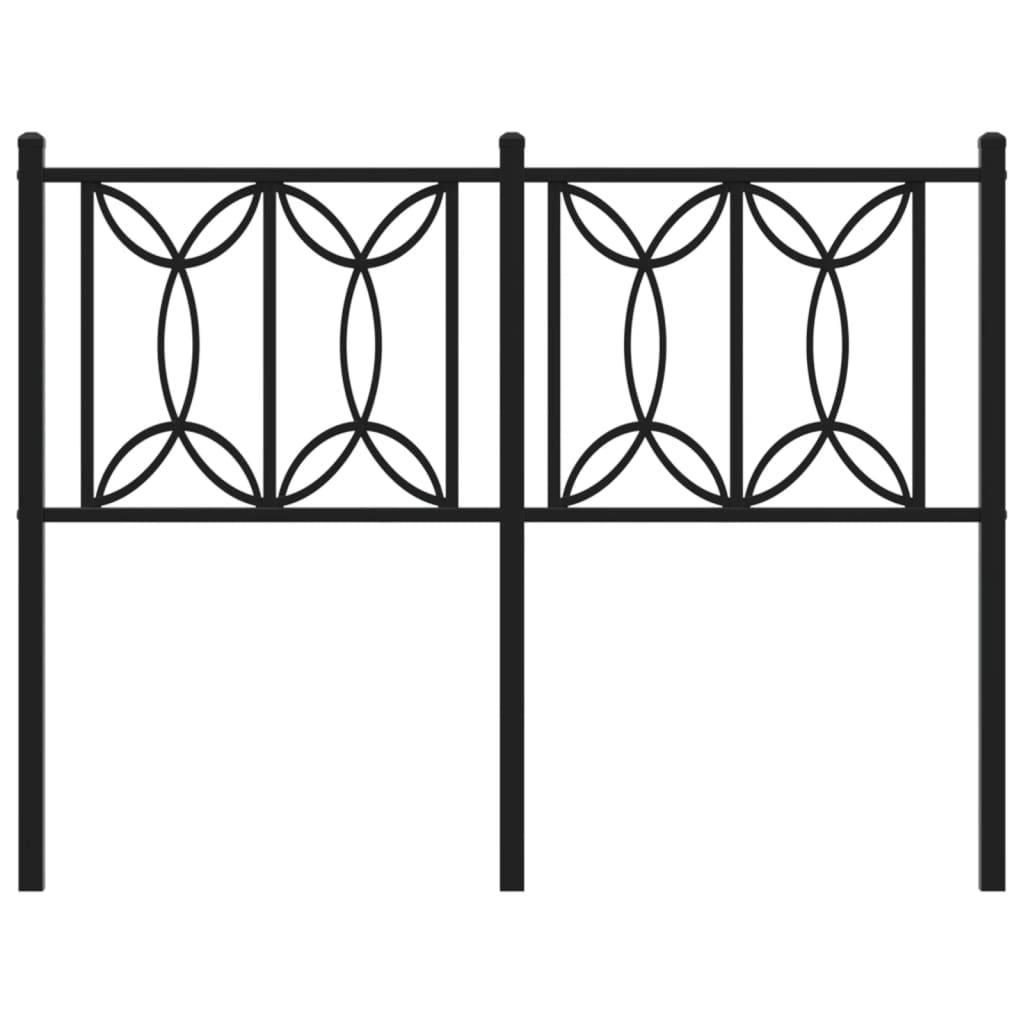 Cabeceira de cama 120 cm metal preto