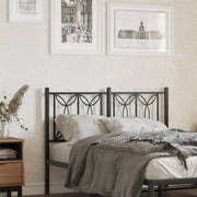 Cabeceira de cama 120 cm metal preto