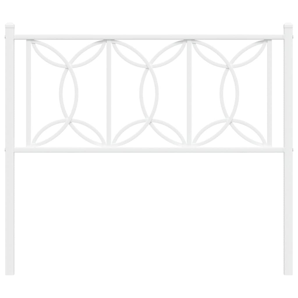 Cabeceira de cama 107 cm metal branco