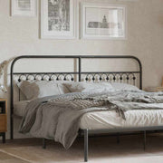 Cabeceira de cama 180 cm metal preto
