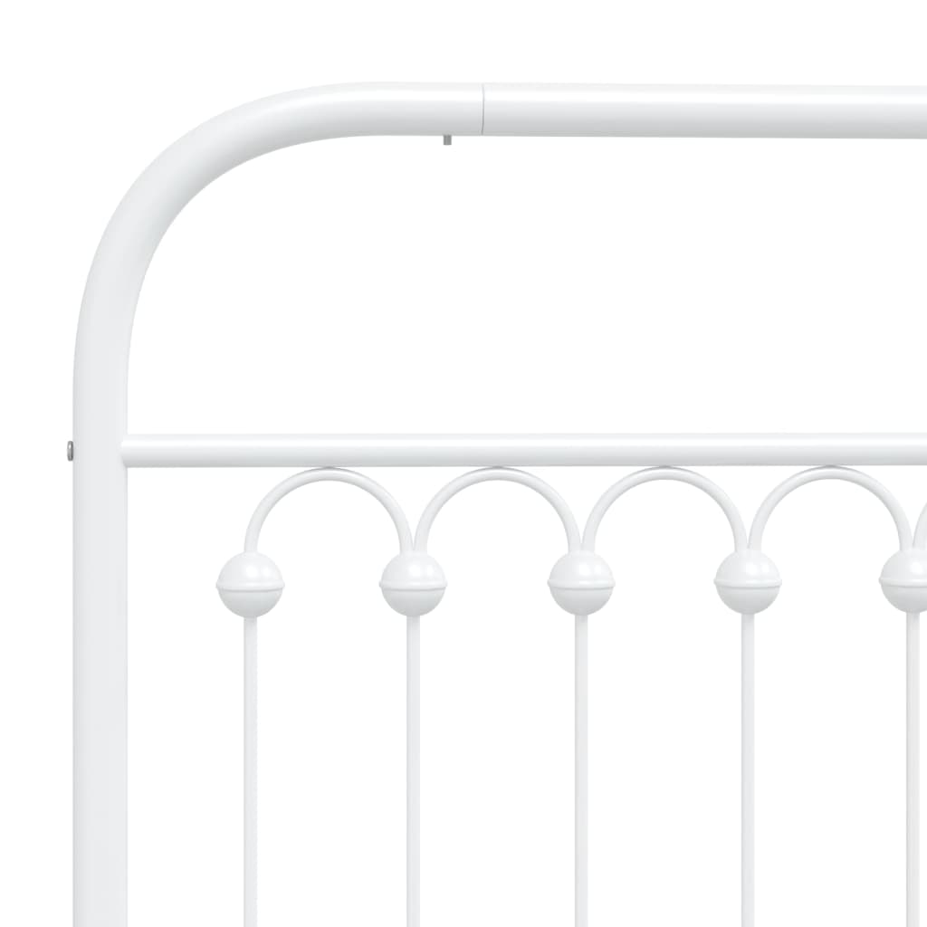 Estrutura de cama sem colchão com cabeceira 75x190 cm branco