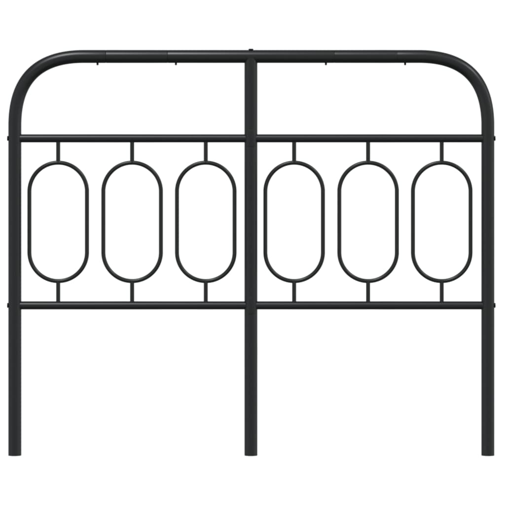 Cabeceira de cama 120 cm metal preto