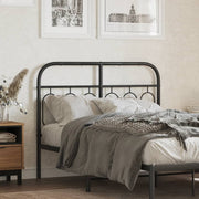 Cabeceira de cama 120 cm metal preto