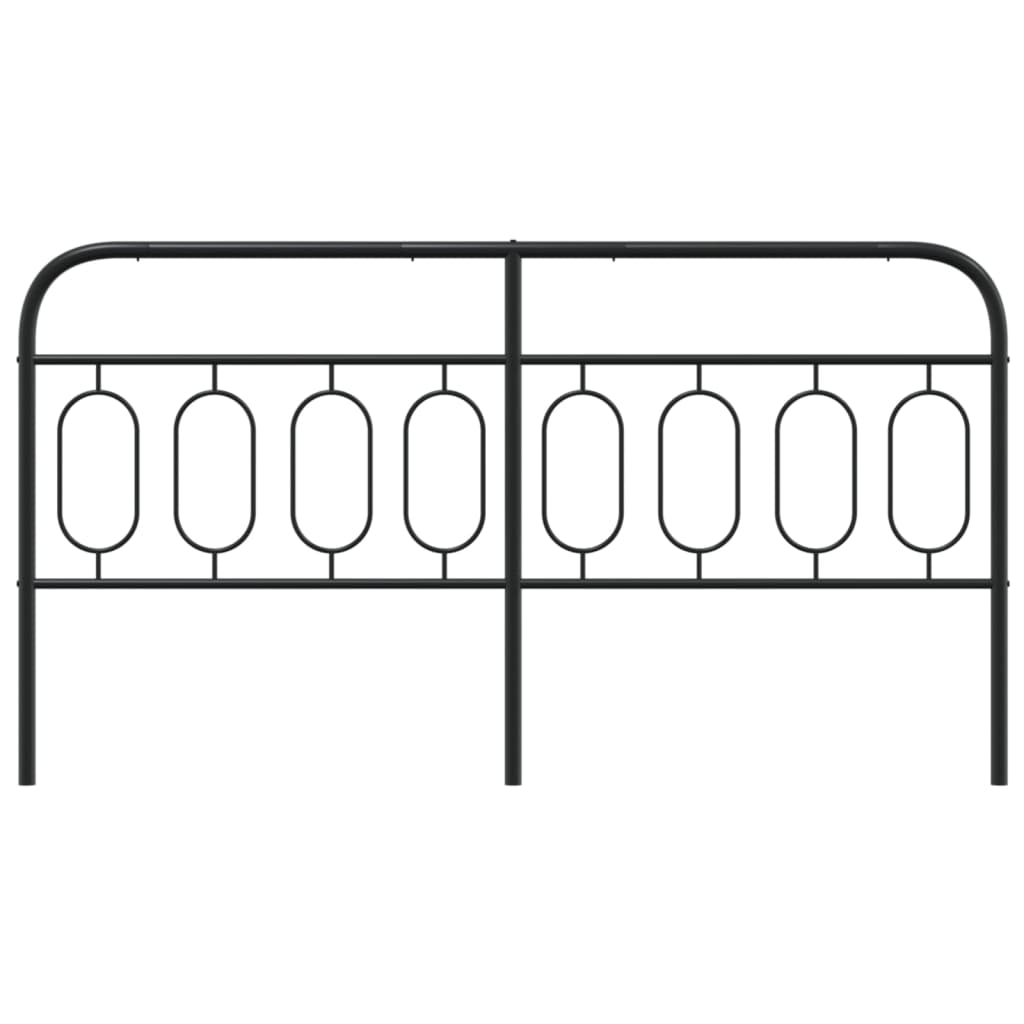 Cabeceira de cama 193 cm metal preto