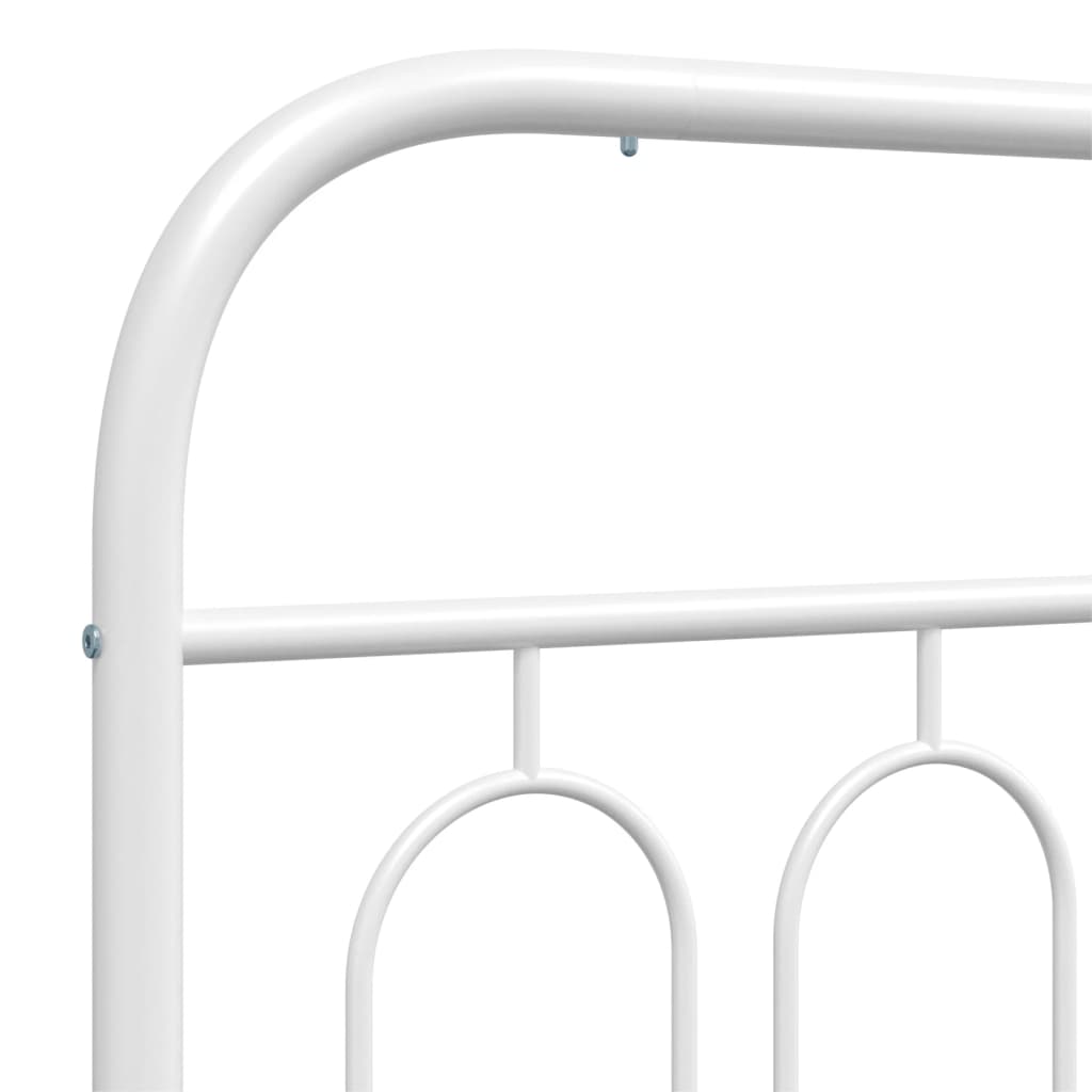Estrutura de cama sem colchão com cabeceira 75x190 cm branco