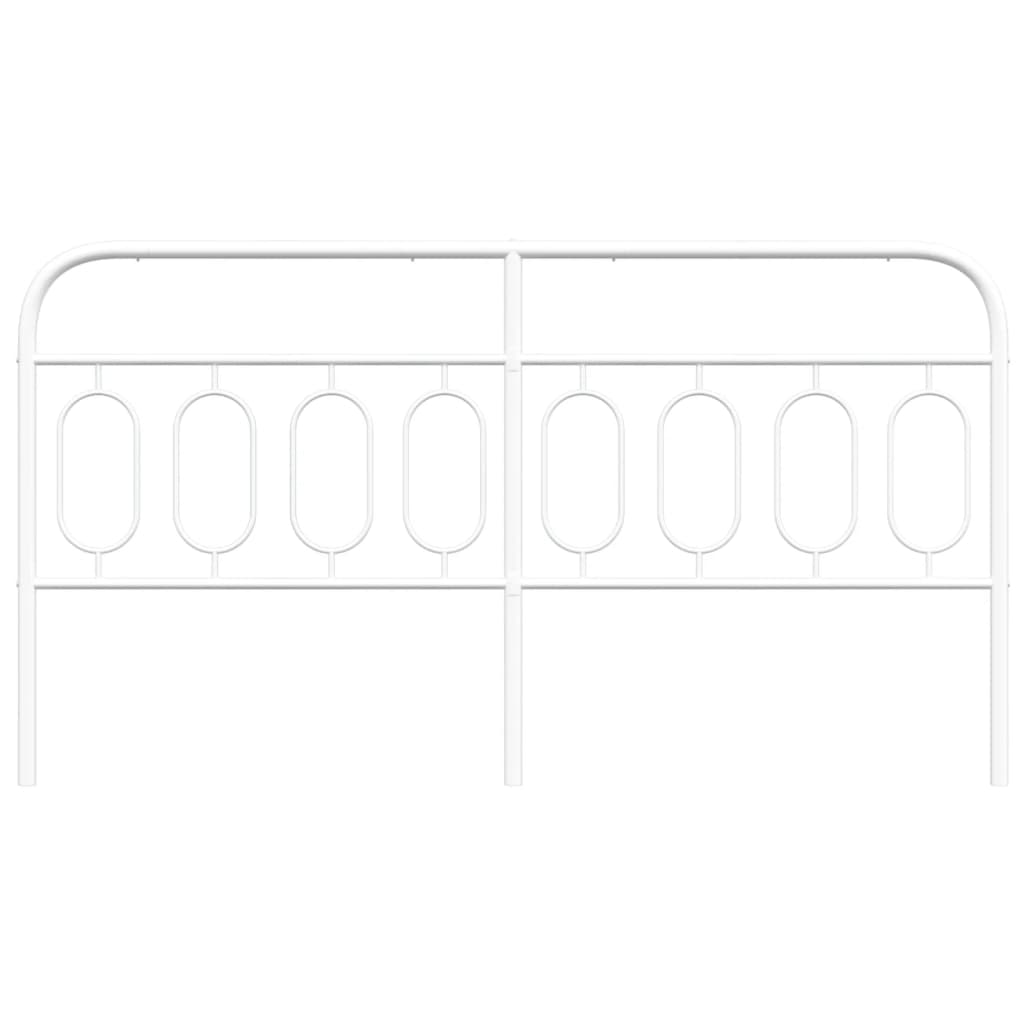 Cabeceira de cama 183 cm metal branco