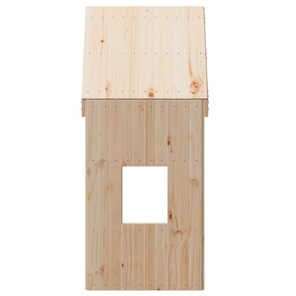Telhado de cama infantil 60x89x134,5 cm madeira de pinho maciça