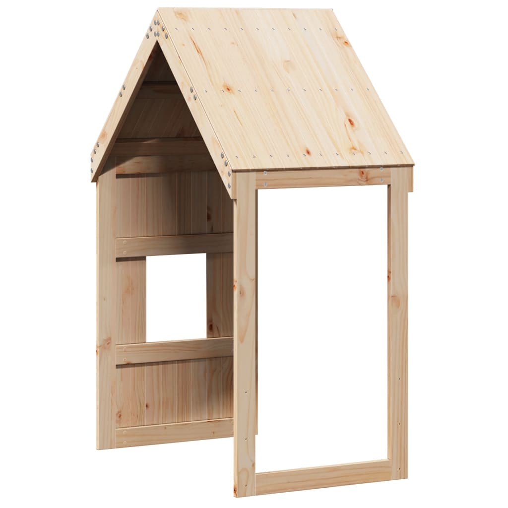 Telhado de cama infantil 60x89x134,5 cm madeira de pinho maciça