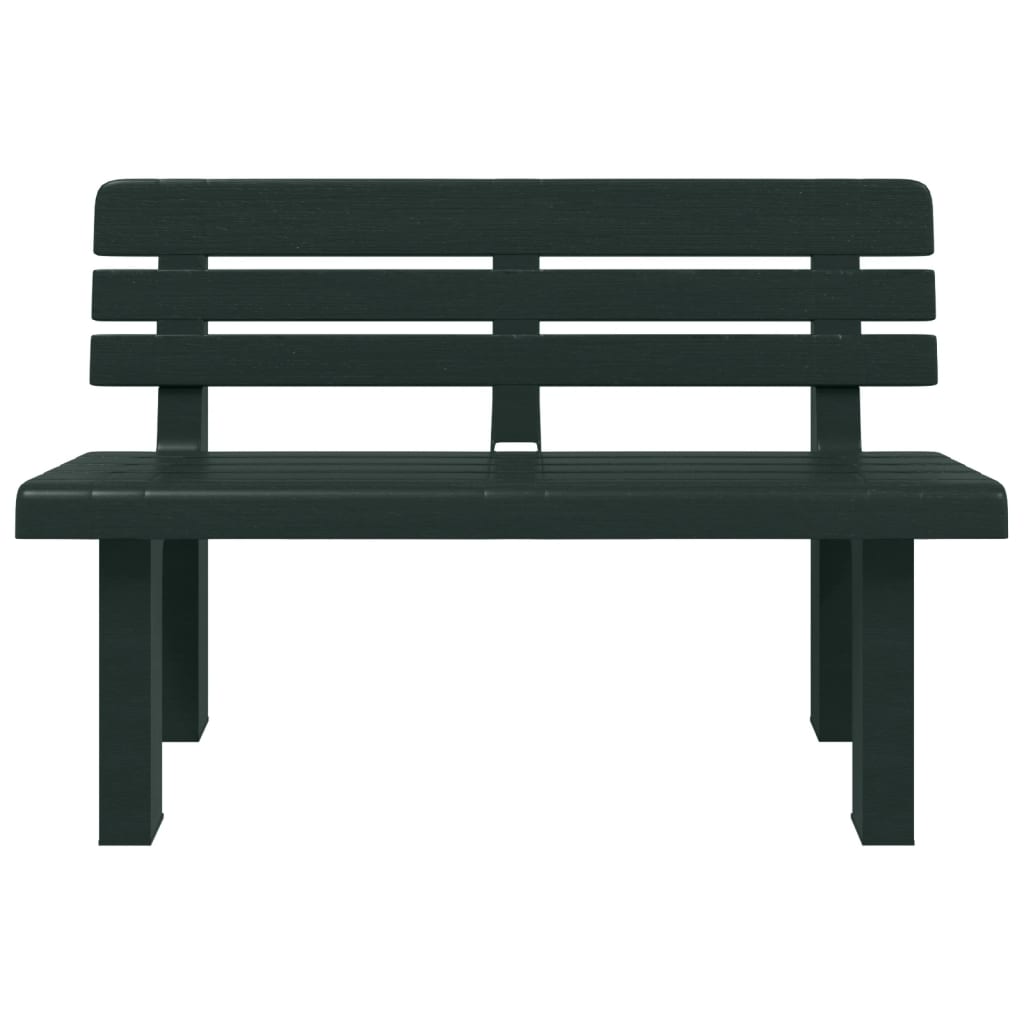 Banco de jardim 110x52x71 cm polipropileno verde
