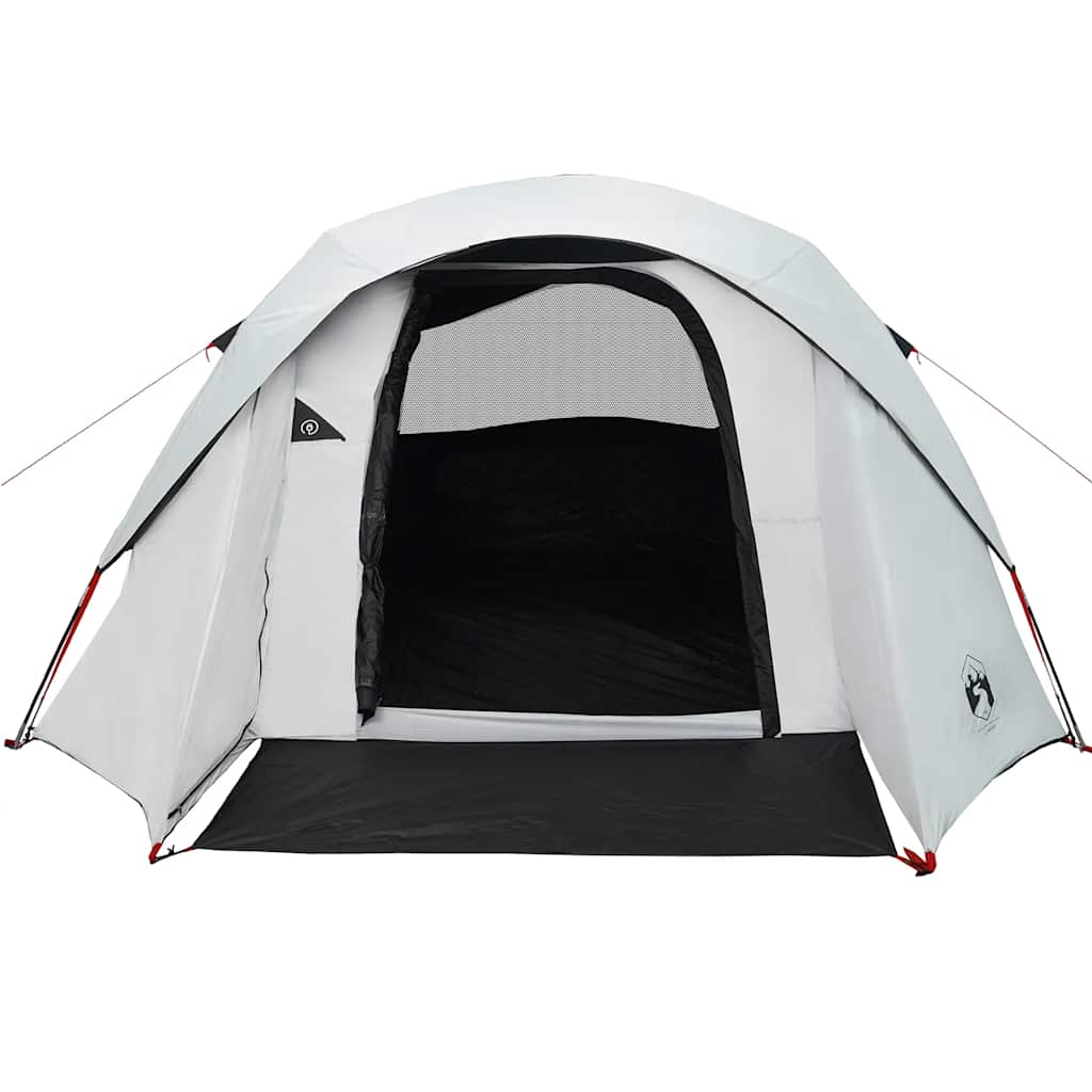 Tenda de campismo cabana p/ 4 pessoas opaca impermeável branco