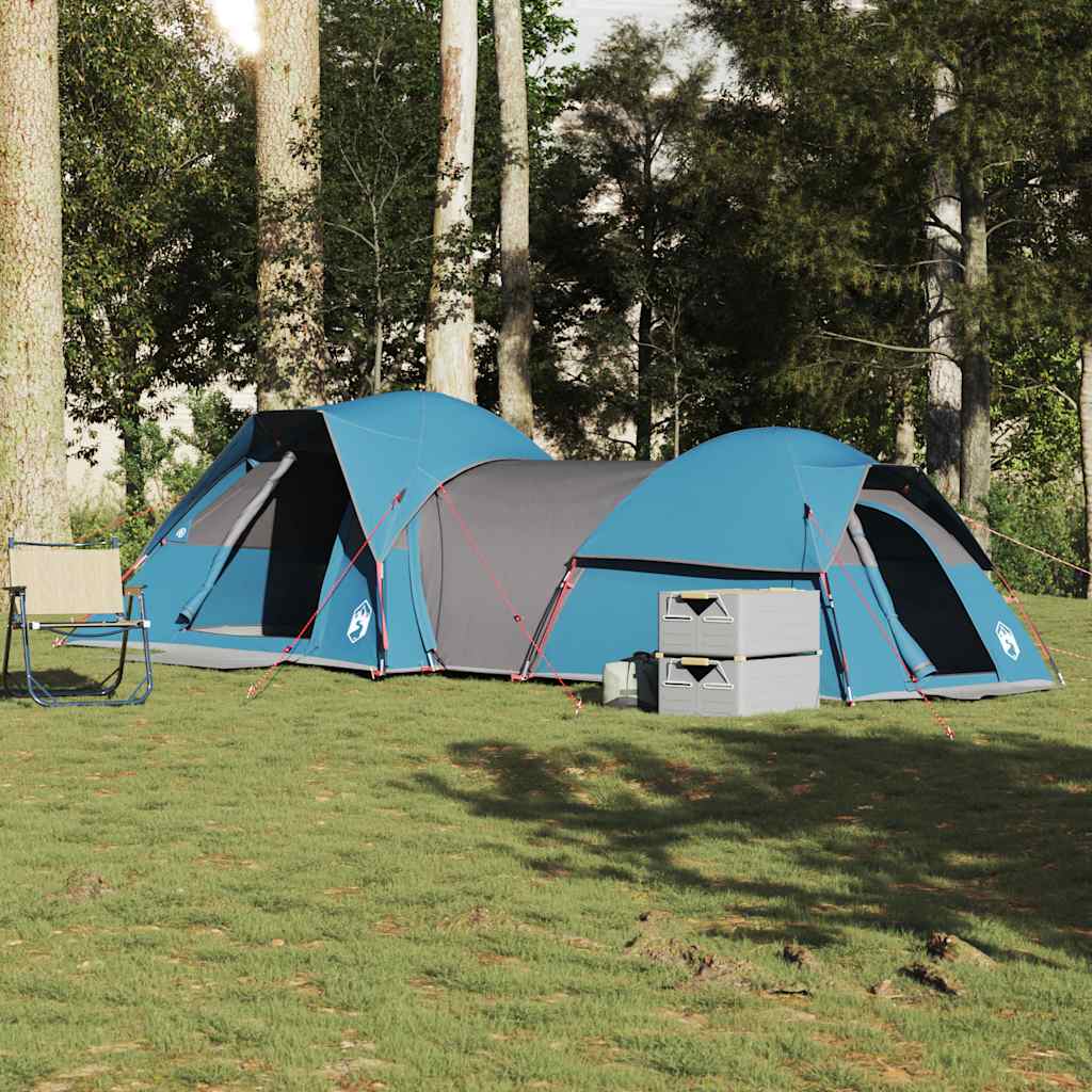 Tenda de campismo para 5 pessoas tecido impermeável azul