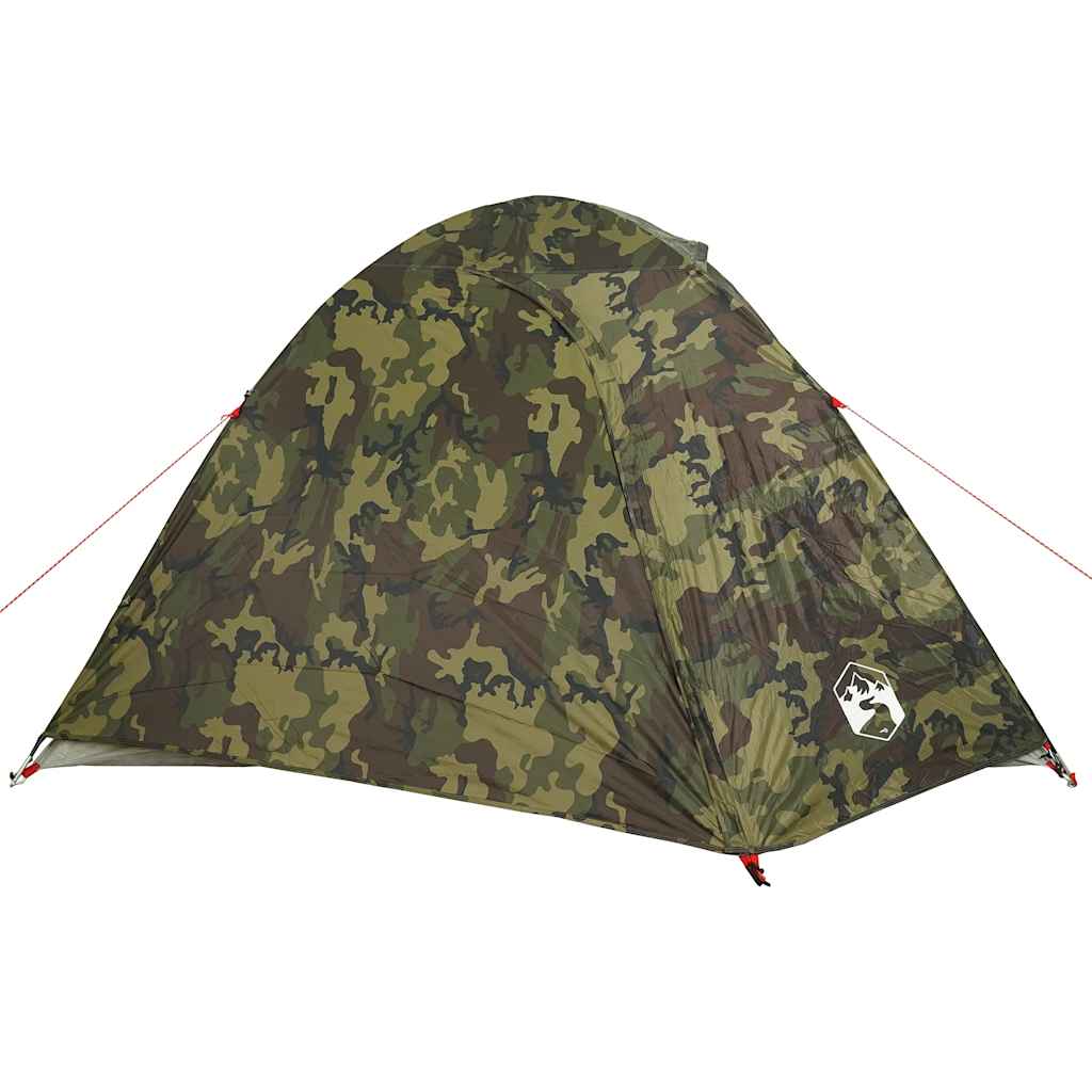 Tenda de campismo cúpula p/ 3 pessoas impermeável camuflagem