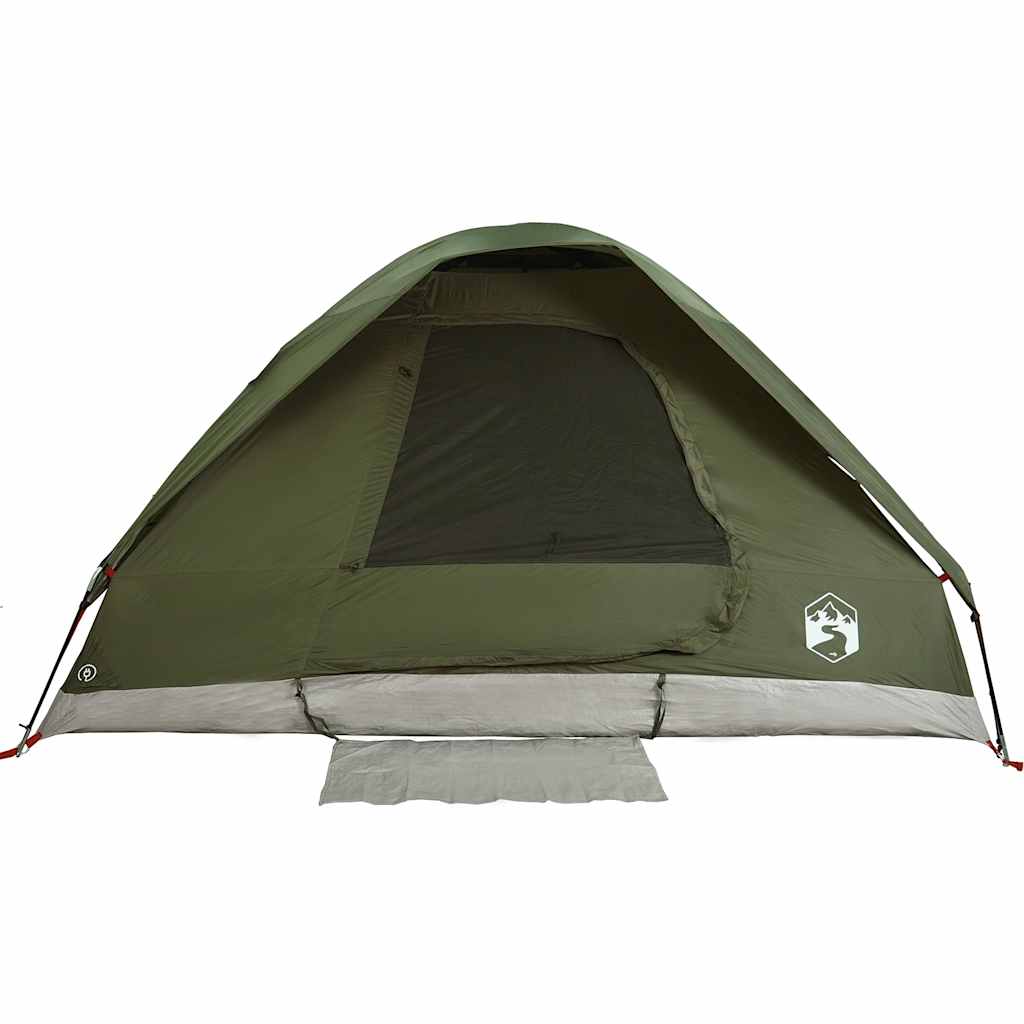 Tenda campismo cúpula p/ 4 pessoas impermeável verde azeitona