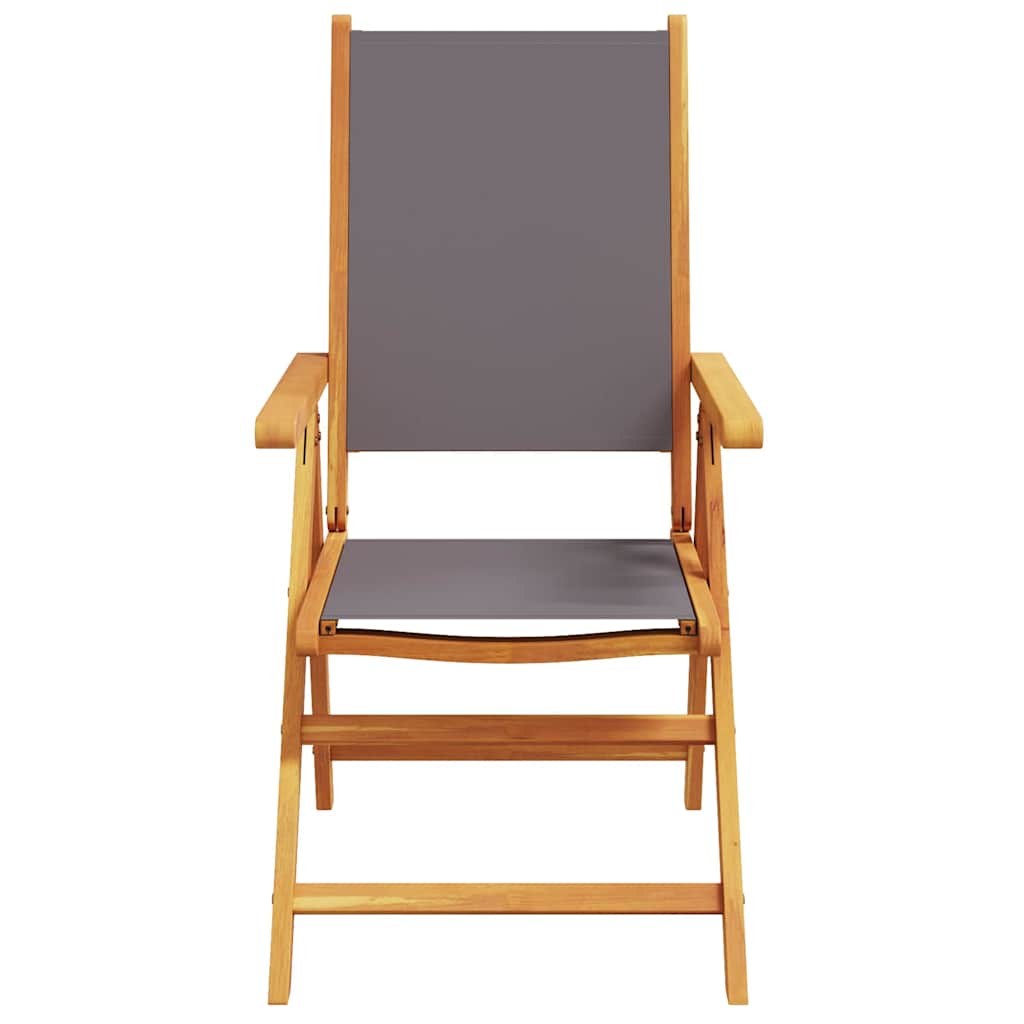 7 pcs conjunto jantar jardim tecido/madeira maciça antracite