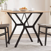 Mesa de jantar estrutura em Y 80x80x75 cm pinho e aço