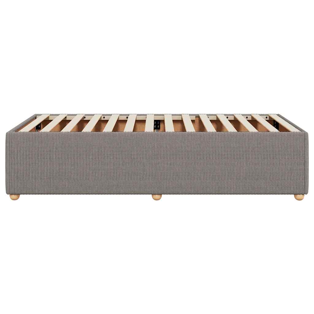 Estrutura cama sem colchão 100x200 cm tecido cinza-acastanhado