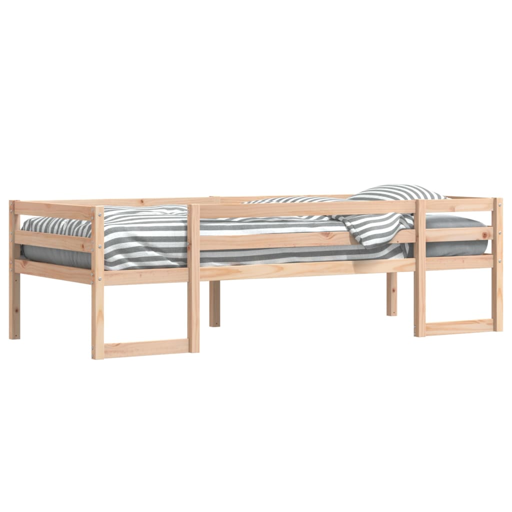 Estrutura de cama infantil 90x200 cm madeira de pinho maciça