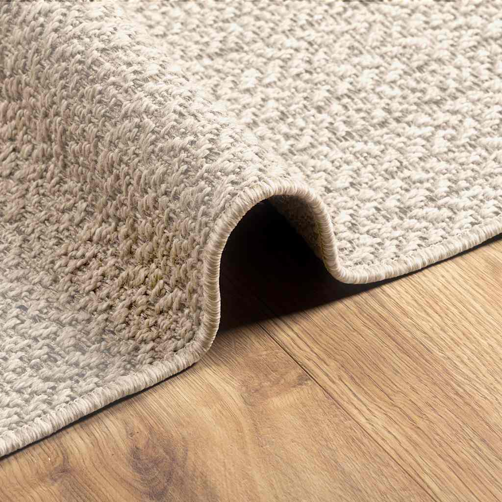 Tapete ZIZUR creme 80x250cm aspeto de juta interior e exterior