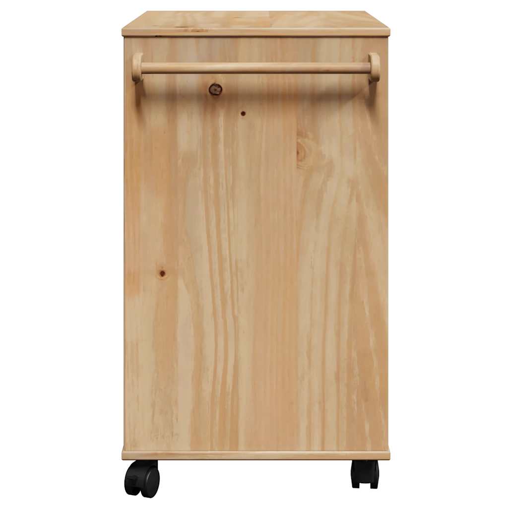 Carrinho de cozinha OTTA 59x45x80 cm madeira de pinho maciça