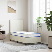 Colchão de espuma de memória 80x160x17 cm macio branco