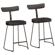 Bancos de bar 2 pcs 49x43x79 cm madeira de mangueira maciça