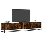 Móvel de TV 210x35x41 cm derivados de madeira carvalho fumado