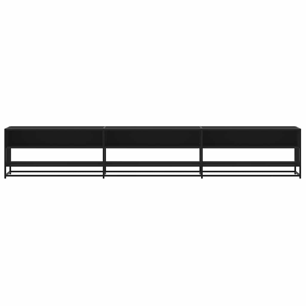 Móvel de TV 270x40x46 cm derivados de madeira preto