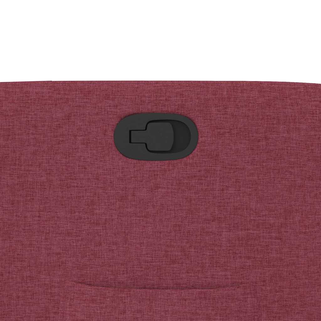 Poltrona reclinável elevatória tecido vermelho tinto
