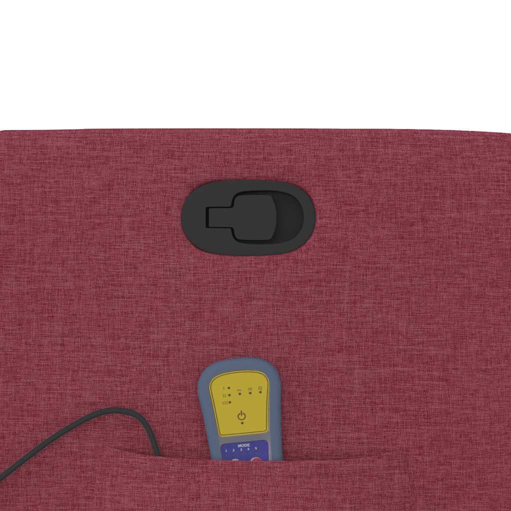 Poltrona de massagens reclin. elevatória tecido vermelho tinto