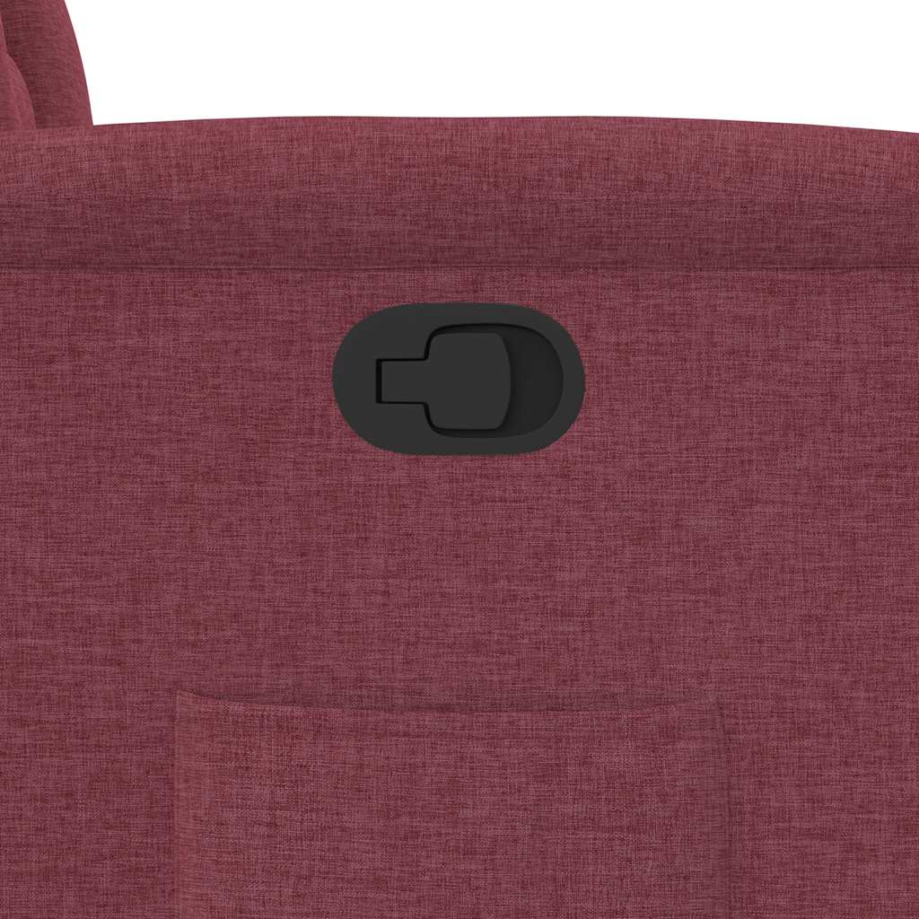 Poltrona reclinável elevatória tecido vermelho tinto